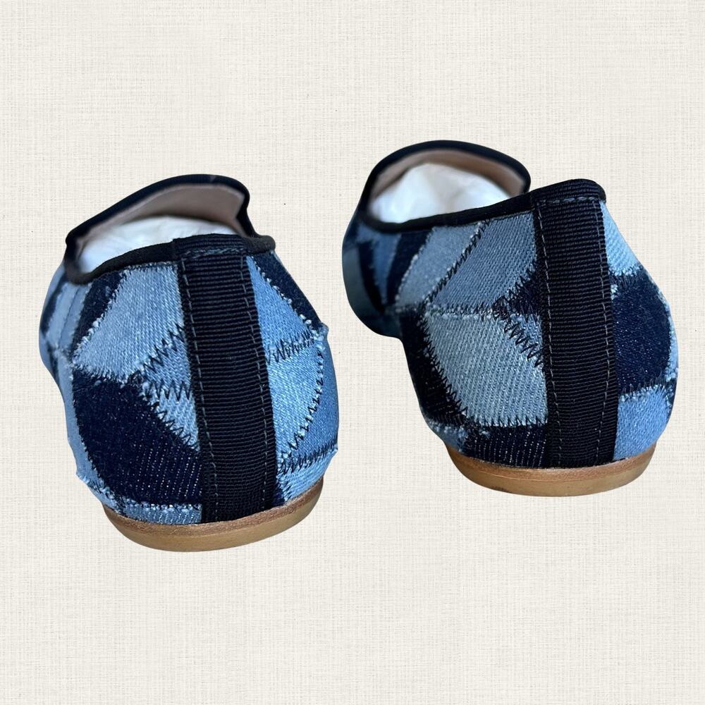 Sundance Denim Shades Loafers Navy Blue Patchwork EU 40 US 8.5 NWB - Picture 7 of 9